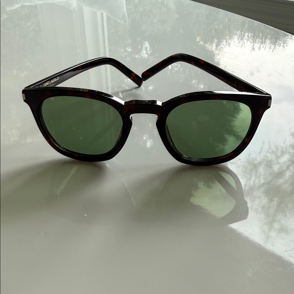 Saint Laurent Women’s Tortoiseshell Sunglasses - Picture 1 of 3